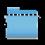Luminous Blue Folder Icons