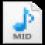 Windows MIDI+MID Icon