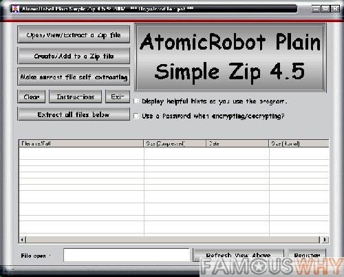 Atomicrobot Plain Simple Zip for Windows